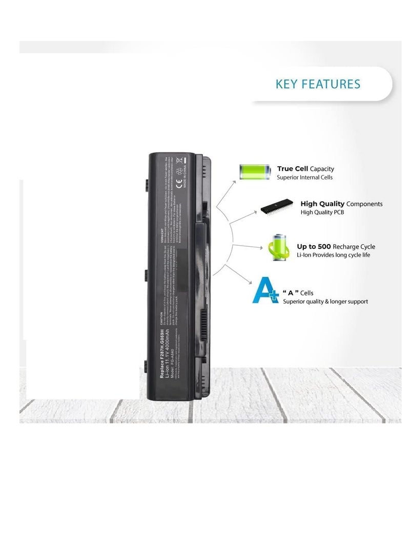 Battery For DELL Vostro 1014, 1014N, 1015N, 1088,1088N, A840 Series, A860, A860N F287H, G069, H312-0818,451-10673,F286H, F287F