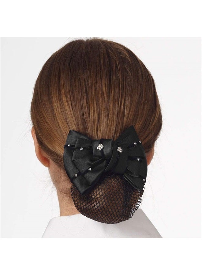 Premium Show Bow-Black Gem Floral