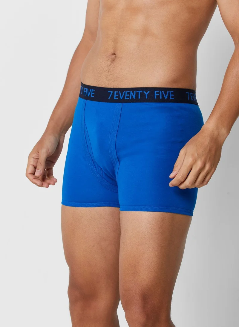 Seventy Five Basics 3 Pack Waist Band Trunks With Antibacterial Finish