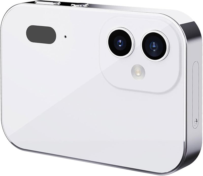 Asixxsix كاميرا رقمية بدقة 4K UHD تكبير 16X تركيز تلقائي شاشة تعمل باللمس 3 بوصة كاميرا فيديو مدونة بيضاء - Image 1