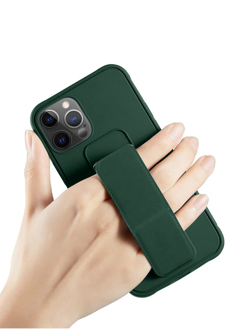 Wtech TPU Rubber Silicone Hand Grip Protective Phone Case Cover For Apple iPhone 15 Pro Dark Green  - Image 2