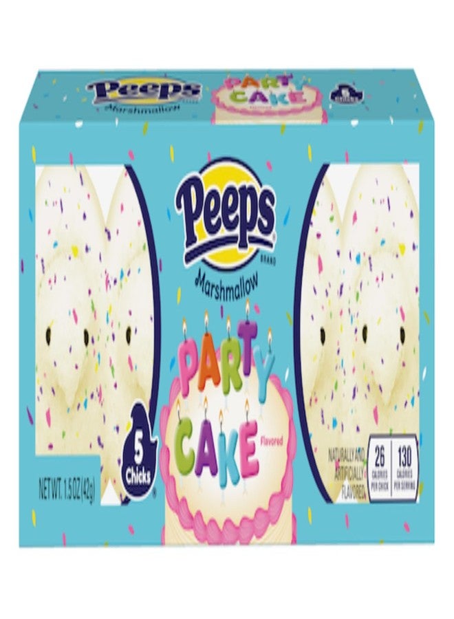 Peeps Party Cake Chicks - Pack of 3-5 Count Boxes - 15 Total Chicks - Classic Tradition with a Flavor Twist - Perfect for Easter Baskets - Image 2