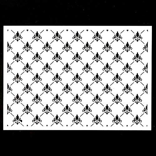 SLGIFT DIY Decorative Damask Stencil Template for Painting on Walls Furniture Crafts (A4 Size) - Image 2