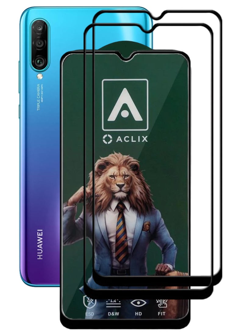ACLIX 2 Pieces Antistatic ESD Dustproof Premium Quality High Definition Tempered Glass Screen Protector Designed For Huawei P30 lite - Image 1