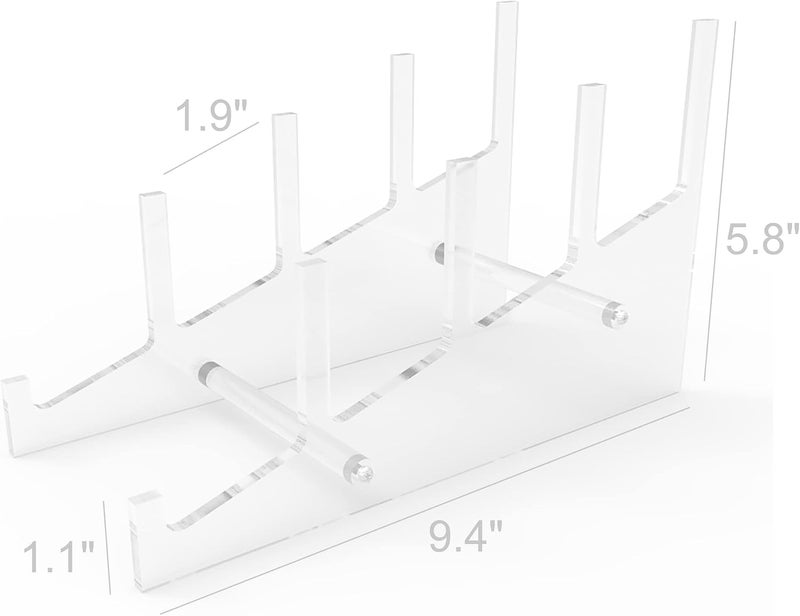 FixtureDisplays Fixture Displays Medium Multiple Plate Acrylic Rack Display Holder 10749 - Image 2