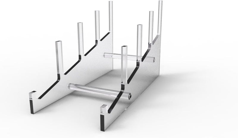 FixtureDisplays Fixture Displays Medium Multiple Plate Acrylic Rack Display Holder 10749 - Image 5