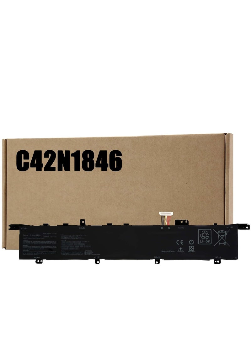 ماركة غير محددة بطارية C42N1846 C42N1846-1 لجهاز اسوس زين بوك برو ديو UX581GV UX581LV والكمبيوتر والنوت بوك 0B200-03490000  - Image 1