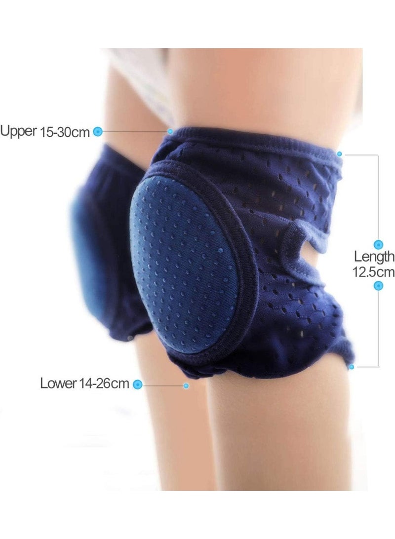 HZYH 3 Pairs Baby Knee Pads, Adjustable Crawling Knee Protection Pads, Unisex Baby Toddlers Knee Pads, Breathable, Absorb Sweat, Soft to Wear, Protect Your Baby's Knees from Bruises and  Scrapes - Image 2