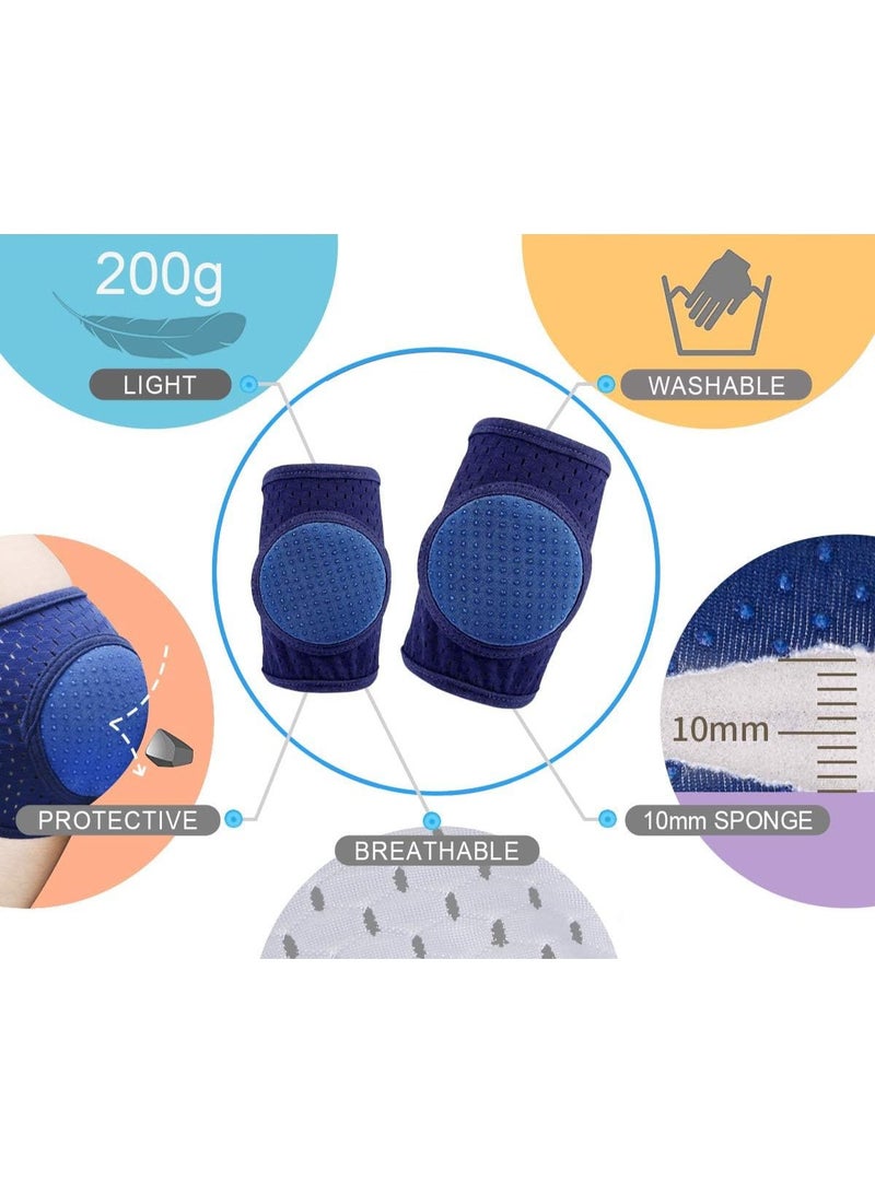 HZYH 3 Pairs Baby Knee Pads, Adjustable Crawling Knee Protection Pads, Unisex Baby Toddlers Knee Pads, Breathable, Absorb Sweat, Soft to Wear, Protect Your Baby's Knees from Bruises and  Scrapes - Image 4