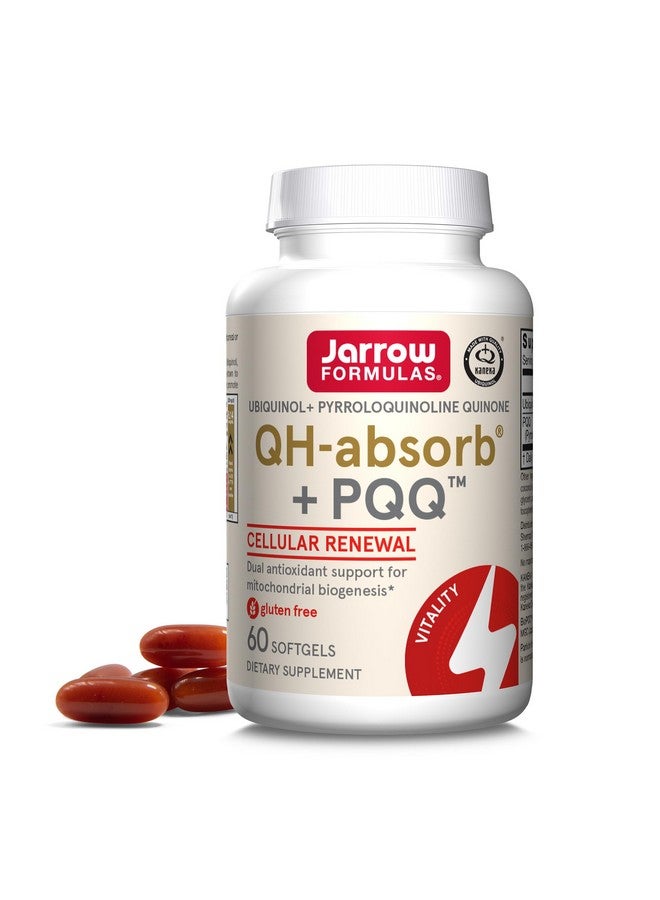 جارو فورملاز جارو فورميولاز® كيو إتش-أبسورب® + بي كيو كيو، مكمل غذائي، يدعم مضادات الأكسدة للتكوين الحيوي للميتوكوندريا، وإنتاج الطاقة الخلوية، وصحة القلب والأوعية الدموية، 60 كبسولة هلامية، إمداد لمدة 60 يومًا - Image 1