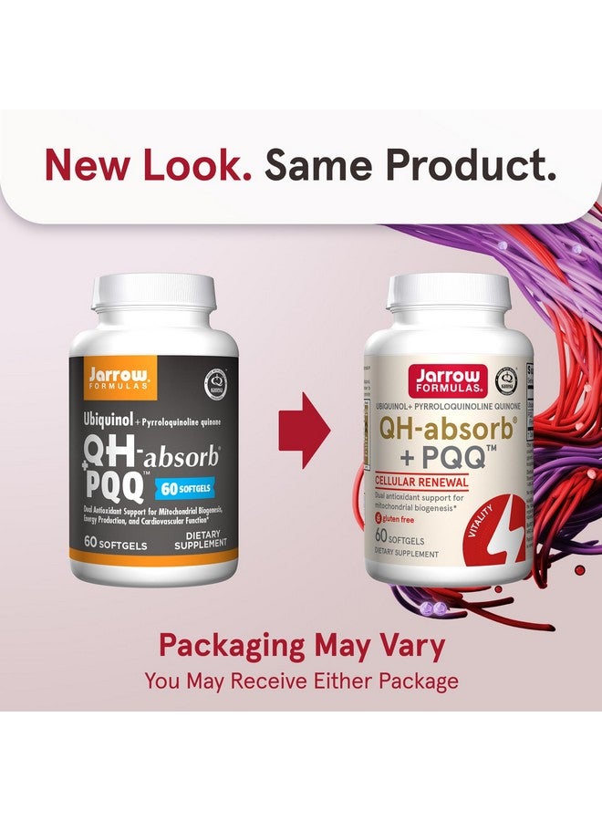 جارو فورملاز جارو فورميولاز® كيو إتش-أبسورب® + بي كيو كيو، مكمل غذائي، يدعم مضادات الأكسدة للتكوين الحيوي للميتوكوندريا، وإنتاج الطاقة الخلوية، وصحة القلب والأوعية الدموية، 60 كبسولة هلامية، إمداد لمدة 60 يومًا - Image 2