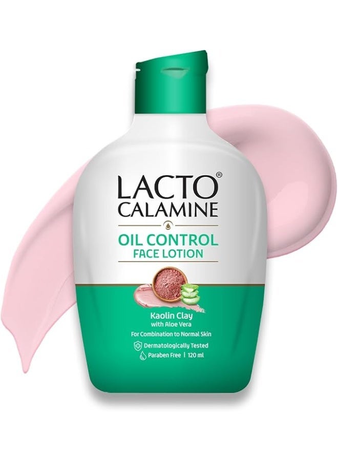 Lacto Calamine Face Moisturizer, Body Lotion with Kaolin for Combination to Normal Skin (120ml) - Image 1