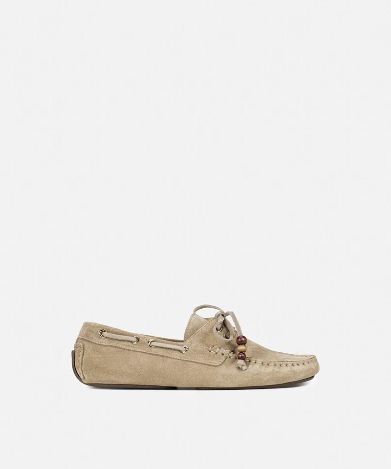 Ipekyol Beaded Suede Leather Loafers
