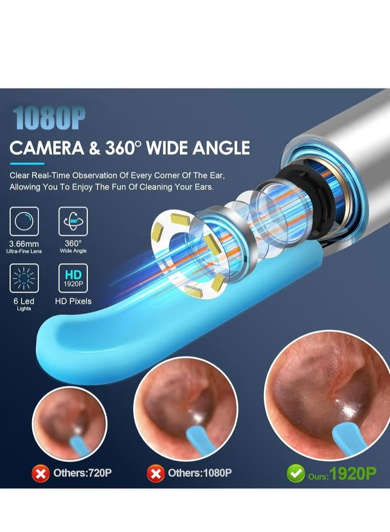 ASIV Ear Wax Removal Kit - Visible Ear Wax Remover with Camera, Otoscope with Light, Ear Cleaner with 28 Ear Pickers + 6 Ear Scoops, Wireless Ear Wax Remover for iOS, Android Phones - Image 2