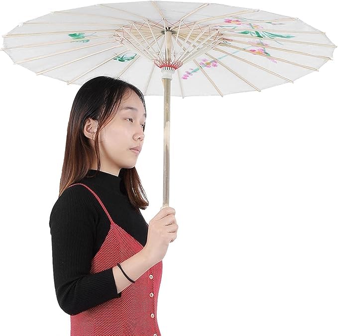 The Decor Affair Decorative Japanese Chinese Umbrella Parasol – Perfect for Wedding Parties, Festive Events, Photography Props, Traditional Costumes, Cosplay Accessories, Home Decoration - Image 5