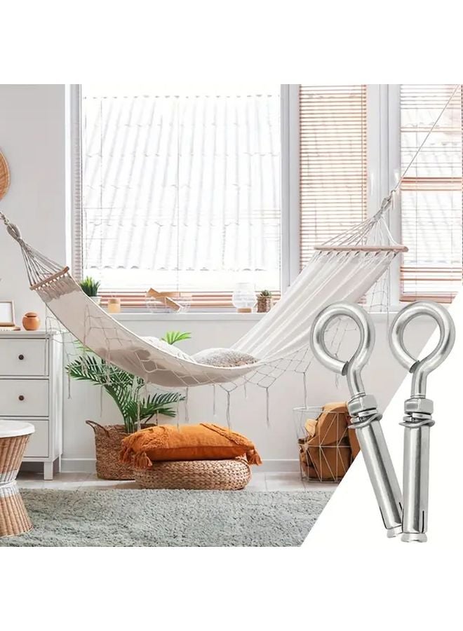 قطعتان من خطافات الحائط من الفولاذ المقاوم للصدأ M8 سهلة التركيب للتركيب الداخلي والخارجي - Image 5