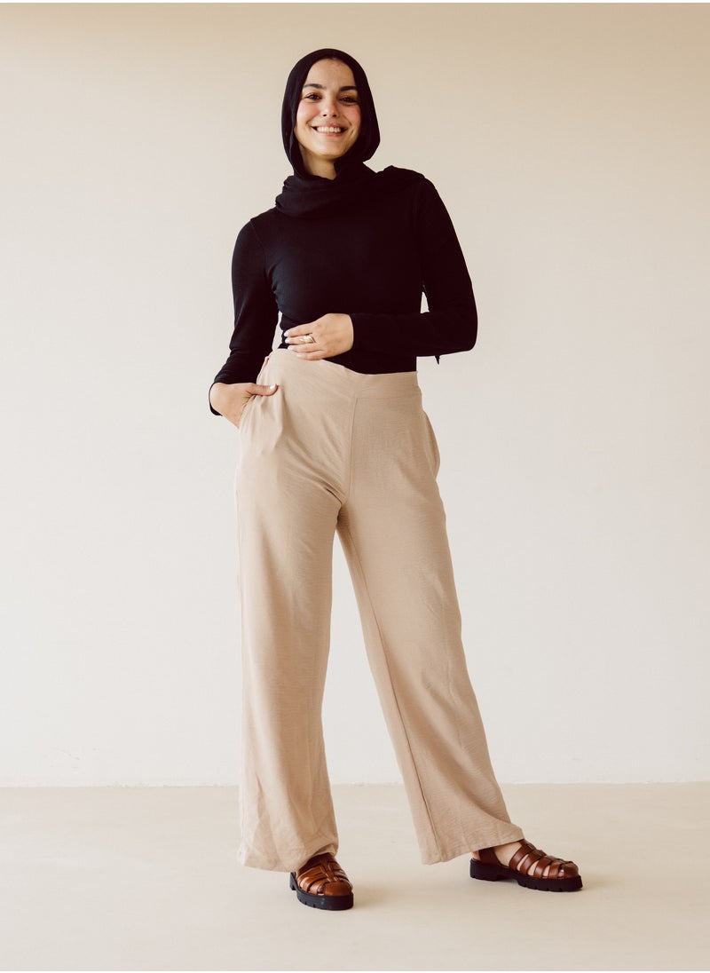 Pavo - Beige Straight leg pants - Image 1