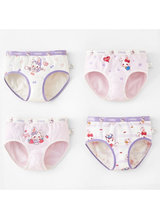 KUYING New Comfortable Skin friendly Breathable Underwear Set 0f 4