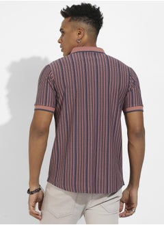 Instafab Plus Contrast Knitted Shirt  - Image 5