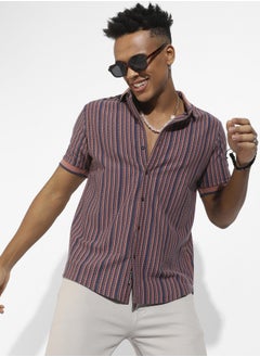Instafab Plus Contrast Knitted Shirt  - Image 1