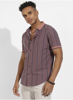 Instafab Plus Contrast Knitted Shirt  - Image 3