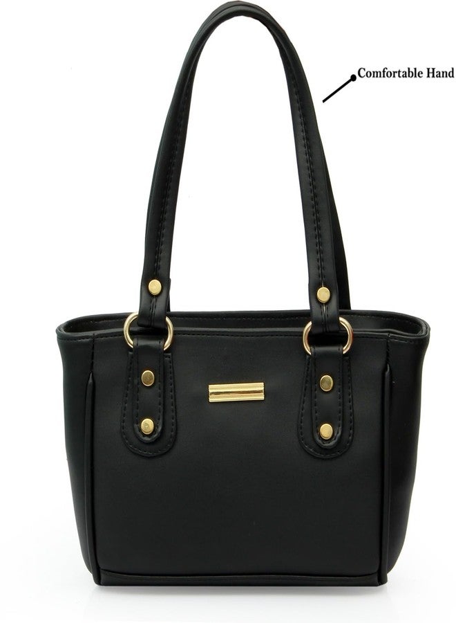 WORLD STAR PU Handbag for Womens | Black - Image 2