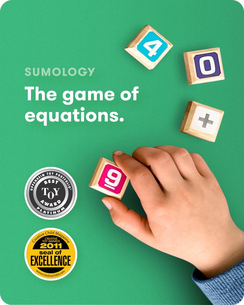 SimplyFun Sumology Math Game - One of The Most Fun Math Games for Kids Ages 8-12 - Practice Addition, Subtraction, Multiplication and Division - 2 or More Players or Play in Teams! - Image 2