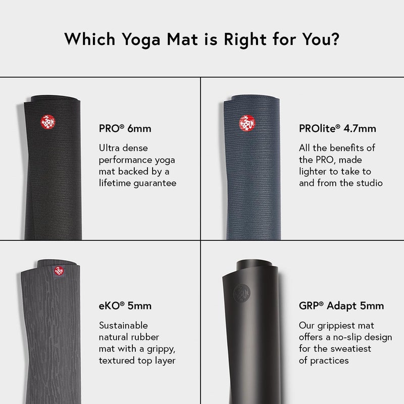 Manduka eKO Superlite Yoga Mat for Travel - Lightweight, Easy to Roll and Fold, Durable, Non Slip Grip, 1.5mm Thick, Midnight Blue, 71" x 24" - Image 4