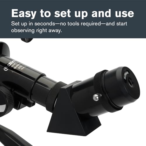 Celestron Travel Scope 50 Portable Refractor Telescope – 50mm Aperture, Fully-Coated Glass Optics – Includes Tripod, Backpack & Software – Ideal for Beginners & Travel - Image 2
