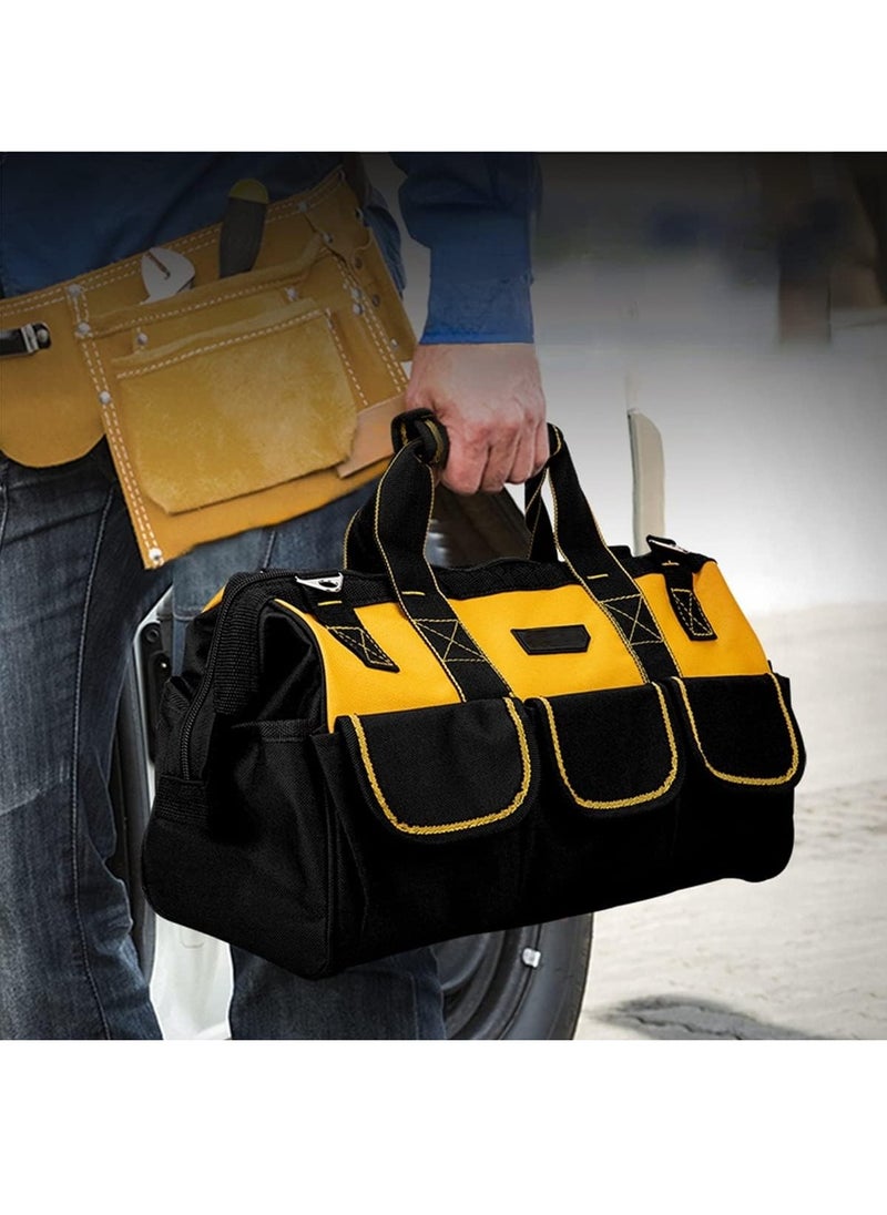 Tools Storage Bag, Heavy Duty Tool Bag, Large Tools Storage Bag, Organiser for Hand/Power Tools with Shoulder Strap, Large capacity, waterproof, Wear-resistant for Eletricians, DIY, Tool Storage Etc.  - Image 3