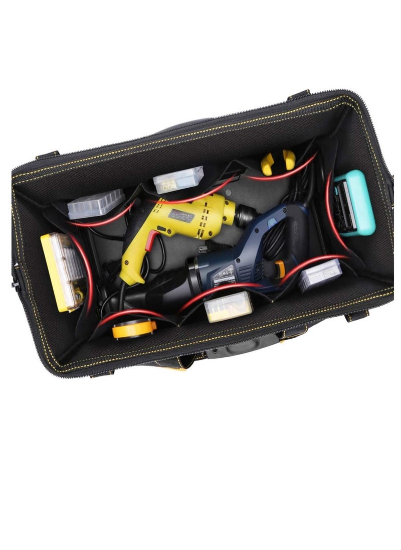 Tools Storage Bag, Heavy Duty Tool Bag, Large Tools Storage Bag, Organiser for Hand/Power Tools with Shoulder Strap, Large capacity, waterproof, Wear-resistant for Eletricians, DIY, Tool Storage Etc.  - Image 4