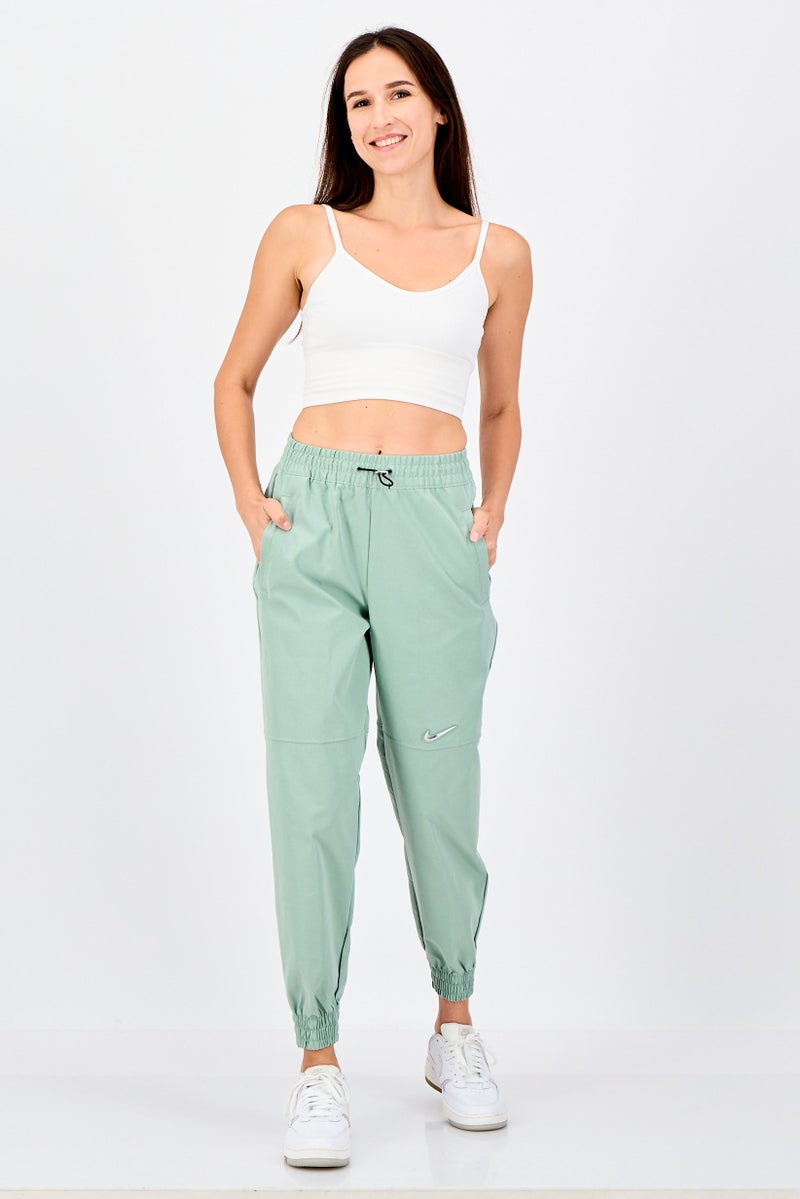 Nike Women Standard Fit Solid Outdoor Sweatpants, Sage Green - Image 2