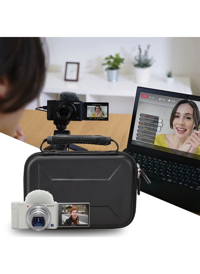 FBLFOBELI EVA Hard Storage Case for Sony ZV-1 / ZV-1F / ZV-1 II Digital Vlog Camera Vlogger Accessory Kit, Shockproof Protective Container Bag  - Image 2