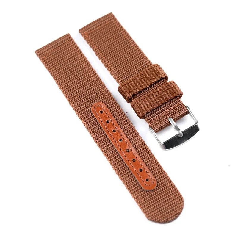 Bluejw Replacement Color Two-Piece Premium Nylon Sport Smart Watch Band Strap for Men – Compatible with 18mm, 20mm, 22mm, 24mm Watches – Easy to Replace the Watch Strap - Image 4
