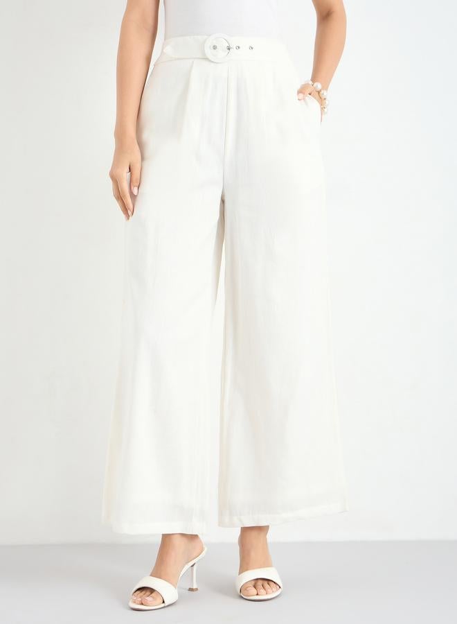 ستايلي بنطال بقصة أرجل واسعة - Image 3