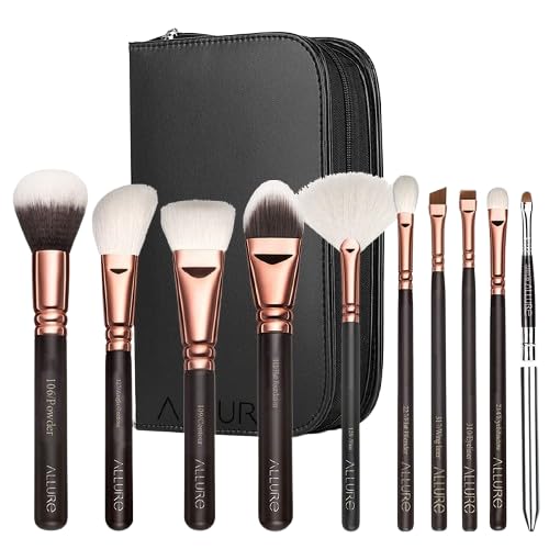 Allure Top 10 Set of 10 Brush for Face Eyes and Lips Top10 - Image 1