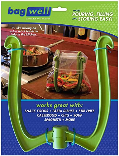 Bagwell Bag Well Ziplock Bag Food Prep Holder Stand for Food Storage Bags, Gallon Size - Image 1