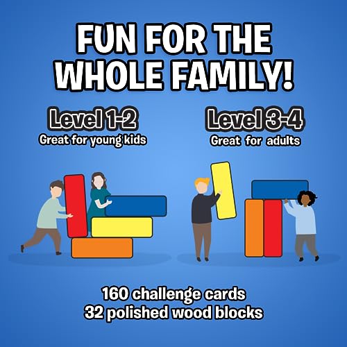 The Uzzle Stack Royale Board Game, Fast & Fun Family Board Game for Children & Adults, Color Block Puzzles Games for Ages 4+ - Image 4