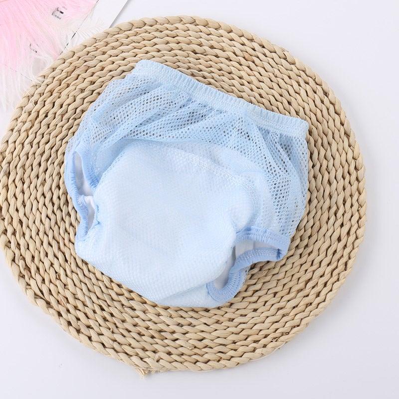 Breathable Mesh Training Pants for Toddlers Blue