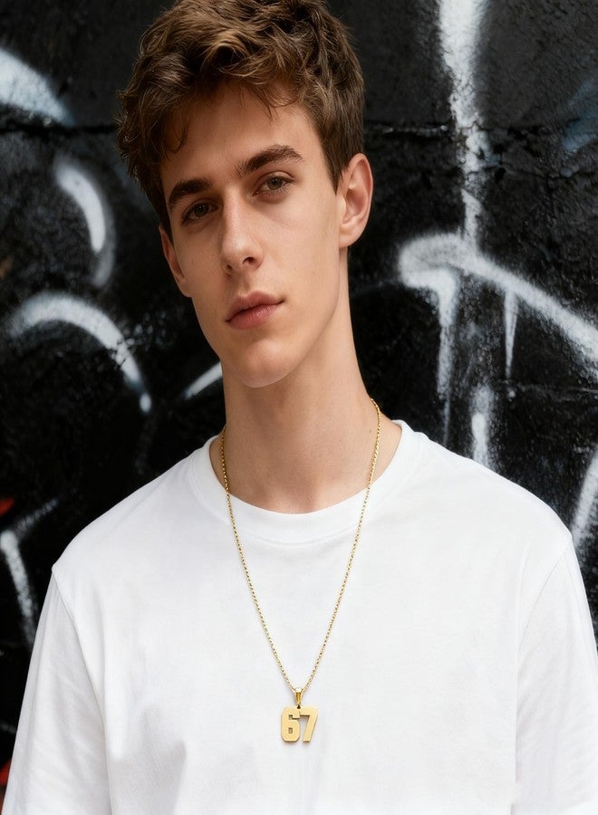 LULUMONIA Men's Stainless Steel Basketball Soccer Baseball Team Number Pendant Chunky Chain Sport Necklace, normal, Stainless Steel, No Gemstone - Image 2