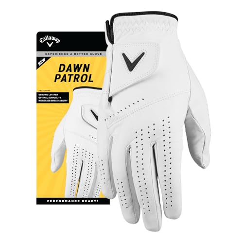 Callaway Golf Dawn Patrol Glove (Worn on Right Hand, White 2024, Medium, Standard) - Image 1