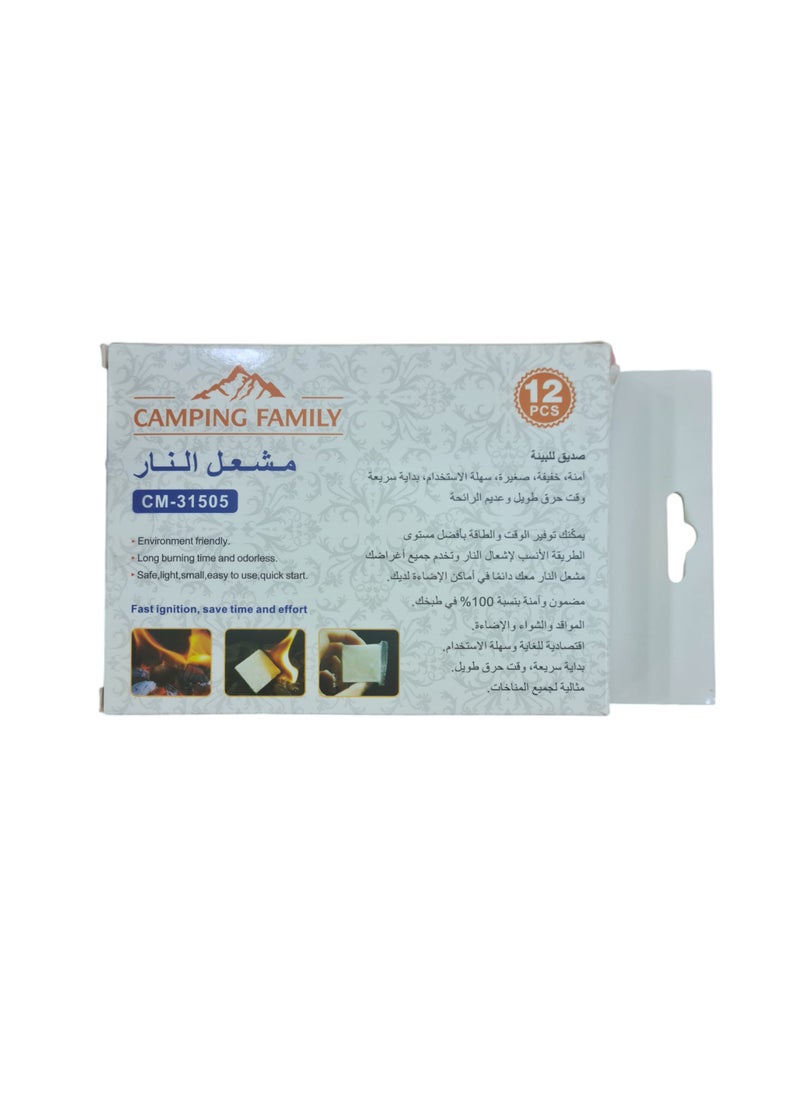 عائلة التخييم مكعبات إشعال النار الناعمة شديدة الاشتعال  - Image 2