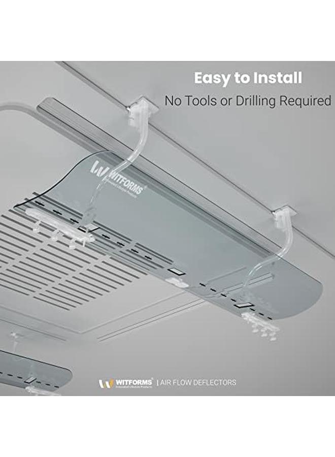 Witforms Cassette Adjustable Ac Air Deflector Suitable For Cassette Air Conditioner'S Easy To Install And Remove - Image 4