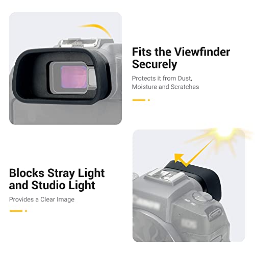 Kiorafoto EOS R8 RP Eyecup Eyepiece，Soft Silicon Extended Camera Eye Cup Viewfinder Special Designed for Canon EOS R8 RP Mirrorless Digital Camera - Image 4