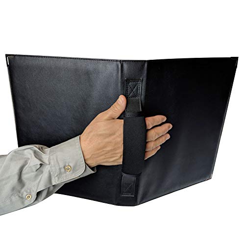 MSP Portfolio MSP Large Music Sheet Piano Folder 10" x 13.5" with Handle and 3 Rings Binder Large (220-Black) (Music Folder with Handle & Strap) - Image 4