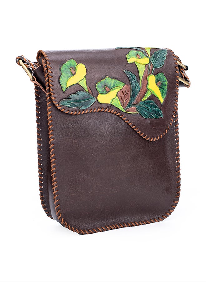 Sheer Fashionable Leather Crossbody Bag - Image 2