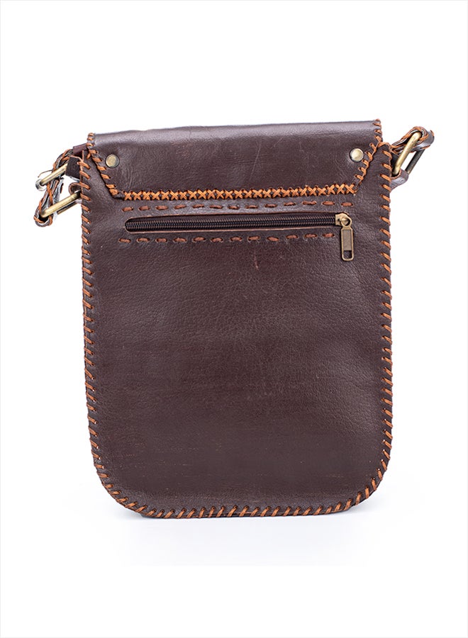 Sheer Fashionable Leather Crossbody Bag - Image 4