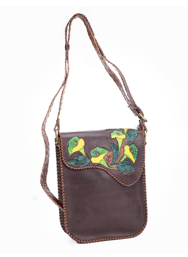 Sheer Fashionable Leather Crossbody Bag - Image 3