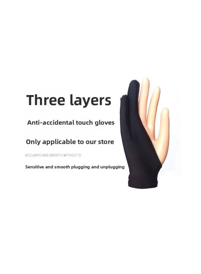 Yi Wu Shark Handwriting Touch Screen Pen Replacement Pen Head Disc Capacitive Touch Pen Head Ballpoint Pen Head Three-in-One Two-in-One-Color:Anti-accidental Touch Gloves 【1 Piece】-【note That Only T  - Image 1