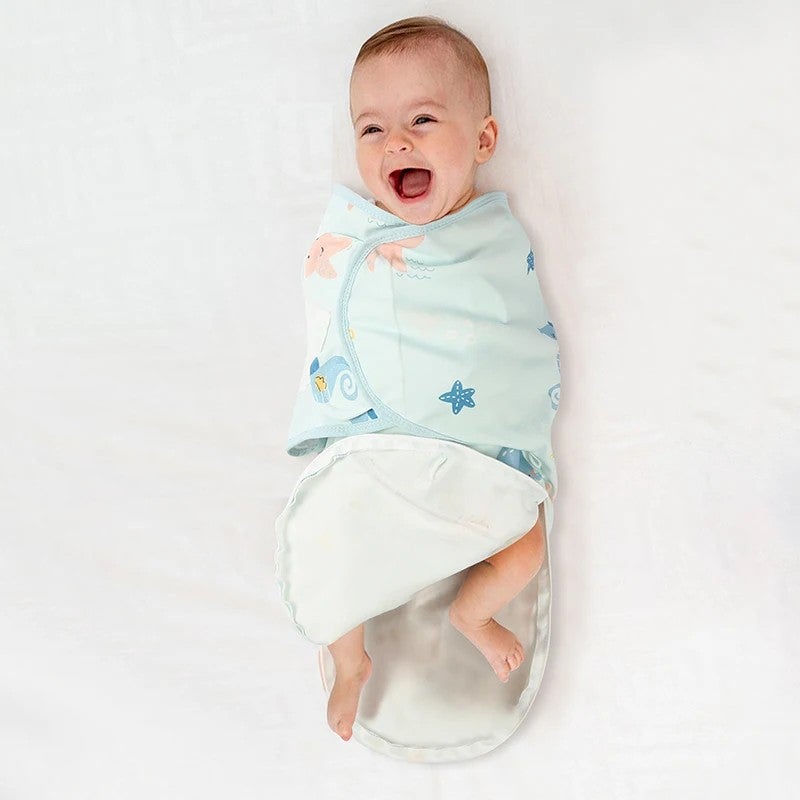 Bluejw Baby Swaddle Summer Pure Cotton Easy Wrap - Adjustable Newborn Sleeping Bag Swaddlers - Image 2